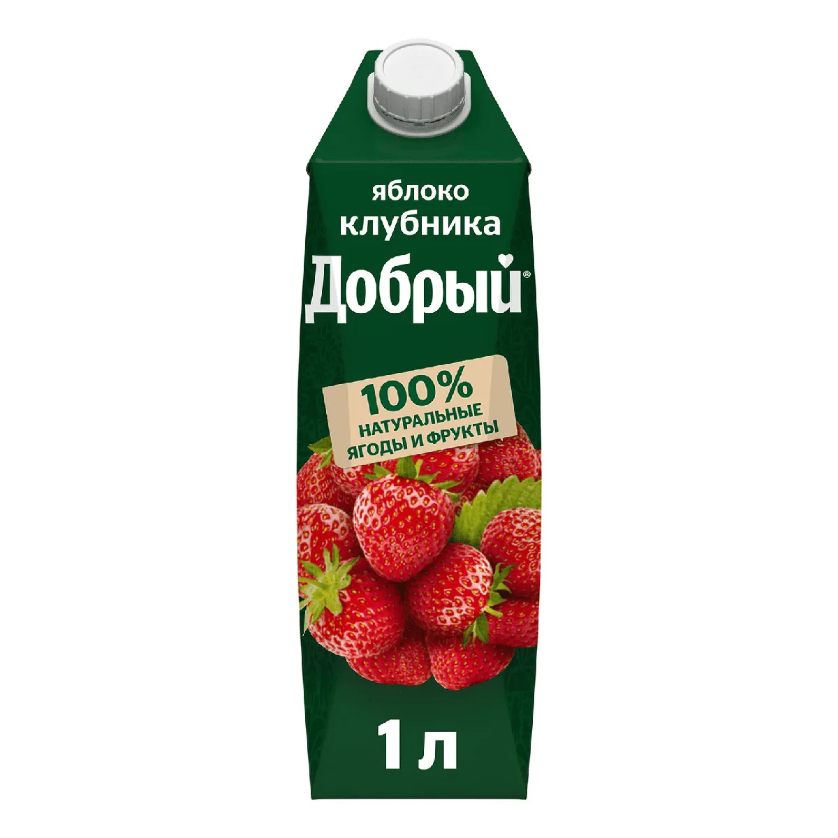 Добрый Яблоко-Клубника 1.0 л